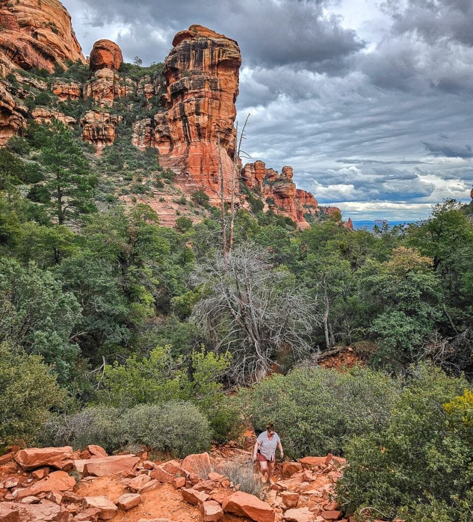Views from the far end of the Fay Canyon trail in Sedona