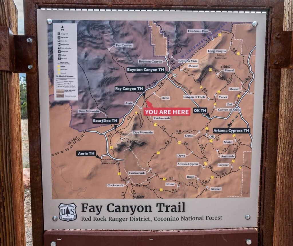 Fay Canyon is close to many trails so you can easily do more than one in the area in a day