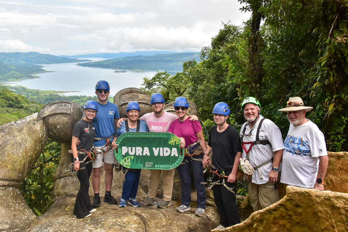 Zip lining in Costa Rica