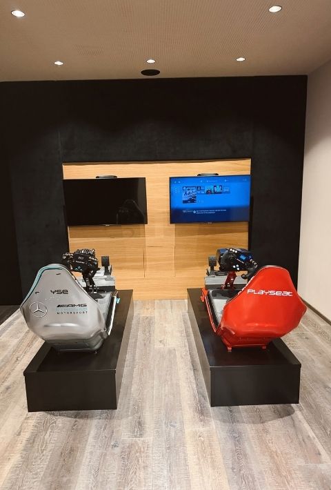 Arcade games in kids club