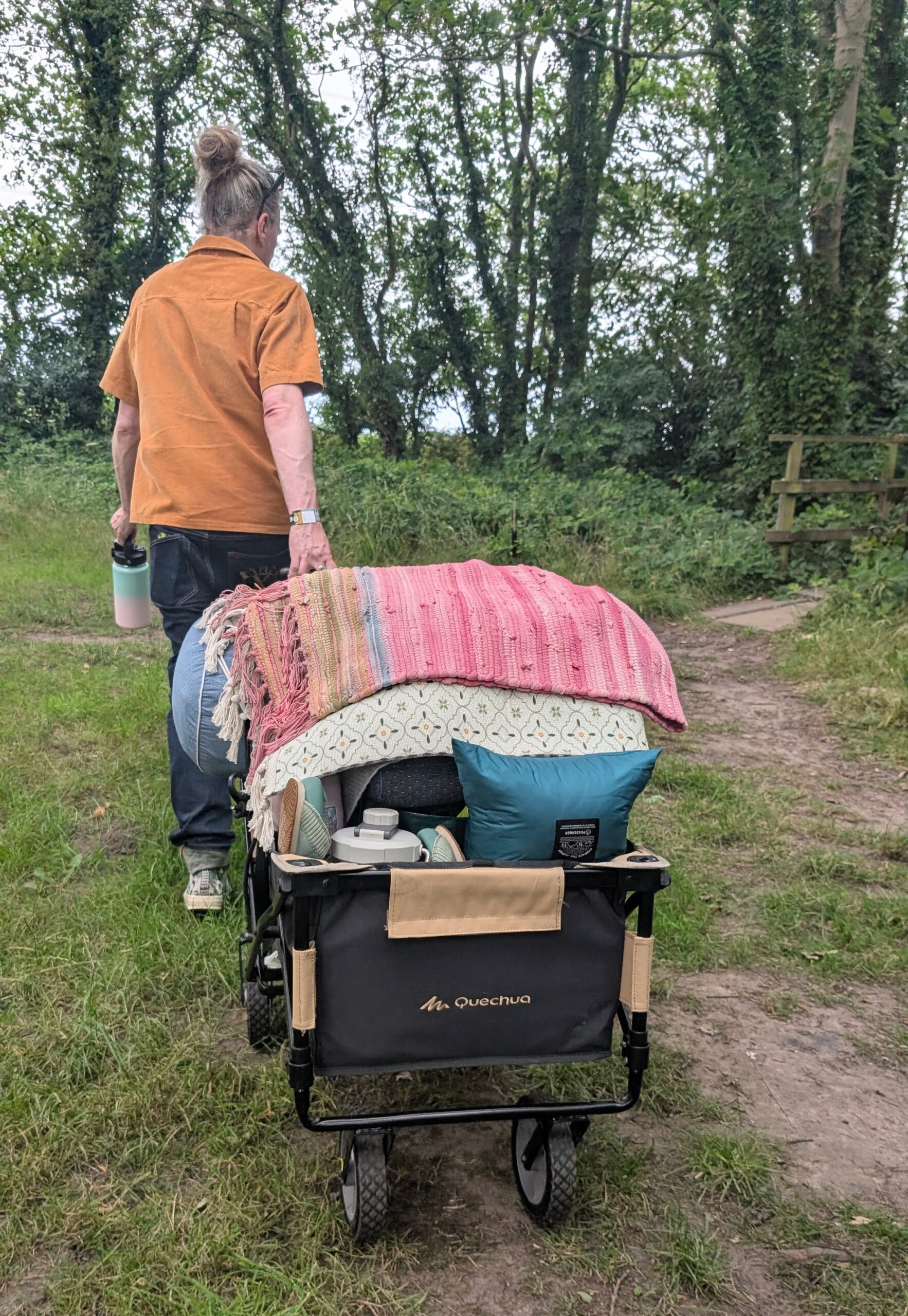 decathlon Quechua folding camping trolley