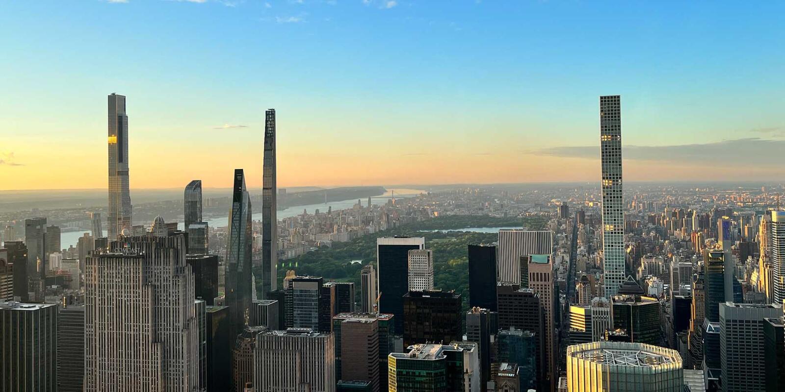 Sunset View of Central Park