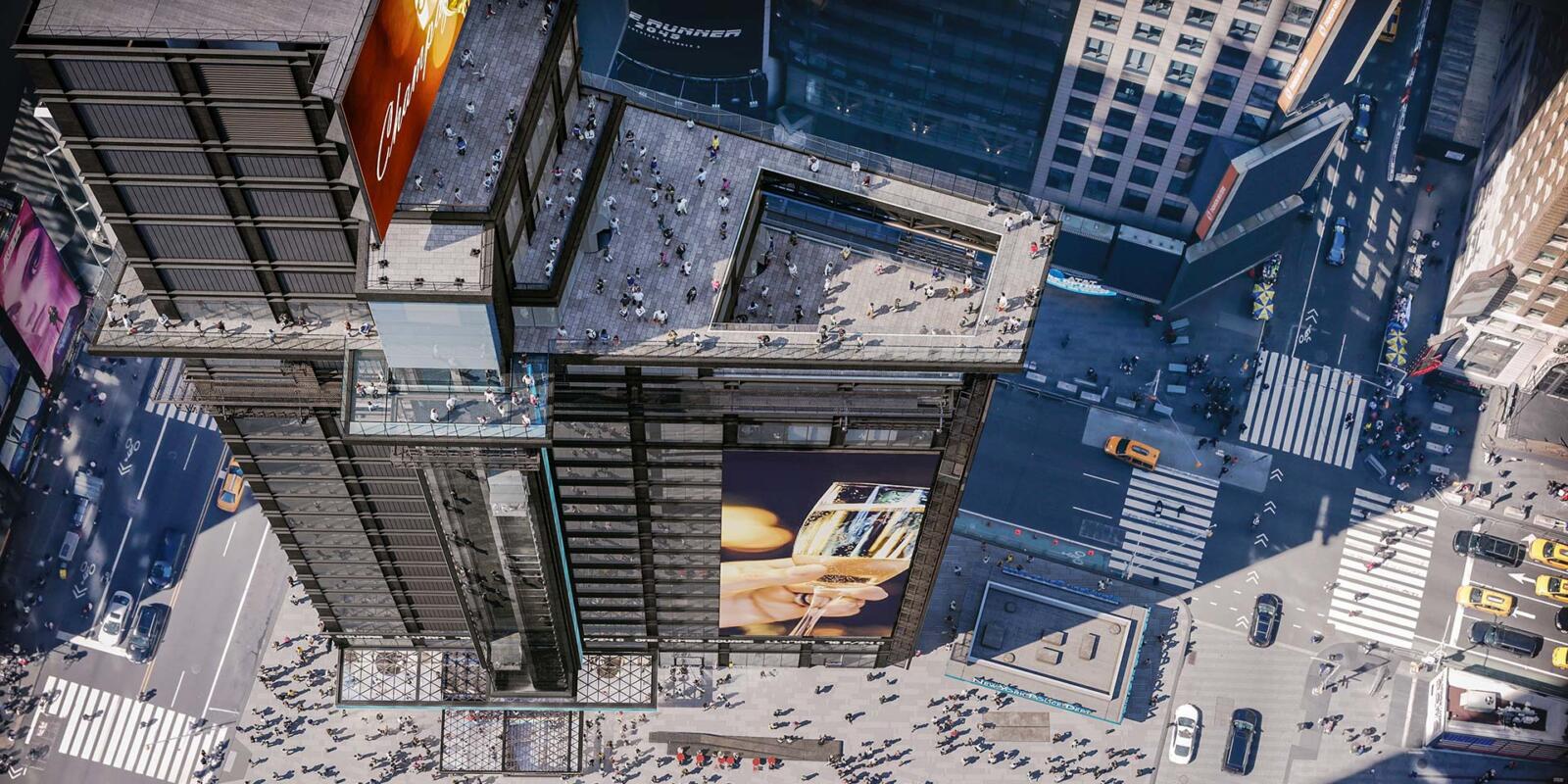 One Times Square Roof View