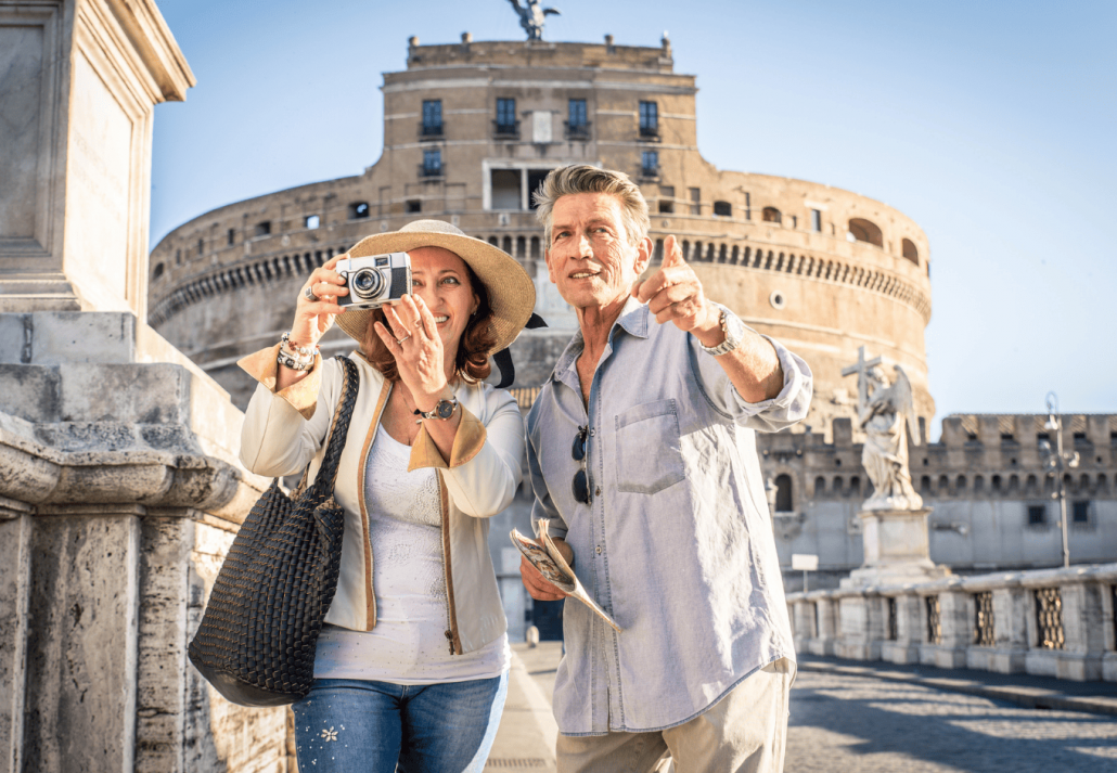 Couple in a Rome Walking Tour