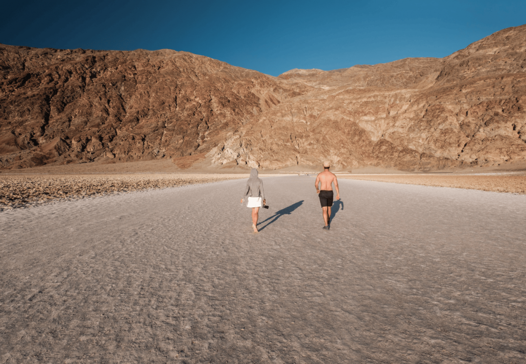 Tourists in Death Valley National Park