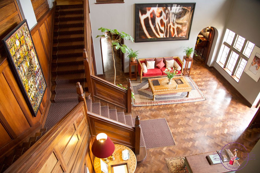 Entrance Area at Giraffe Manor