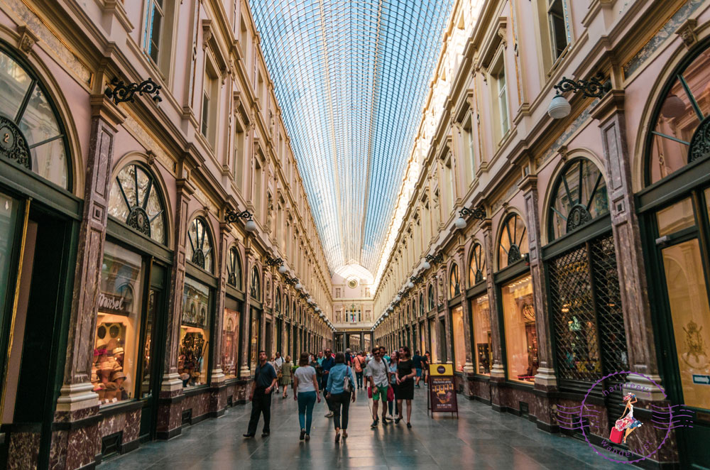 The inside of Galeries Royal 