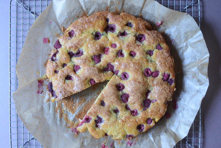 Raspberry Yogurt Cake