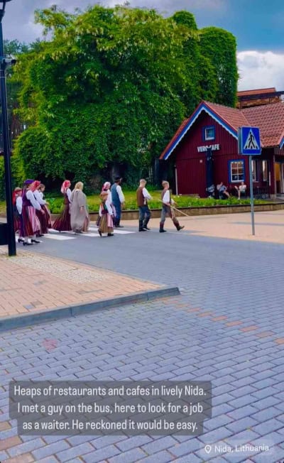 Folk costumes, Nida, Curonian Spit, Lithuania