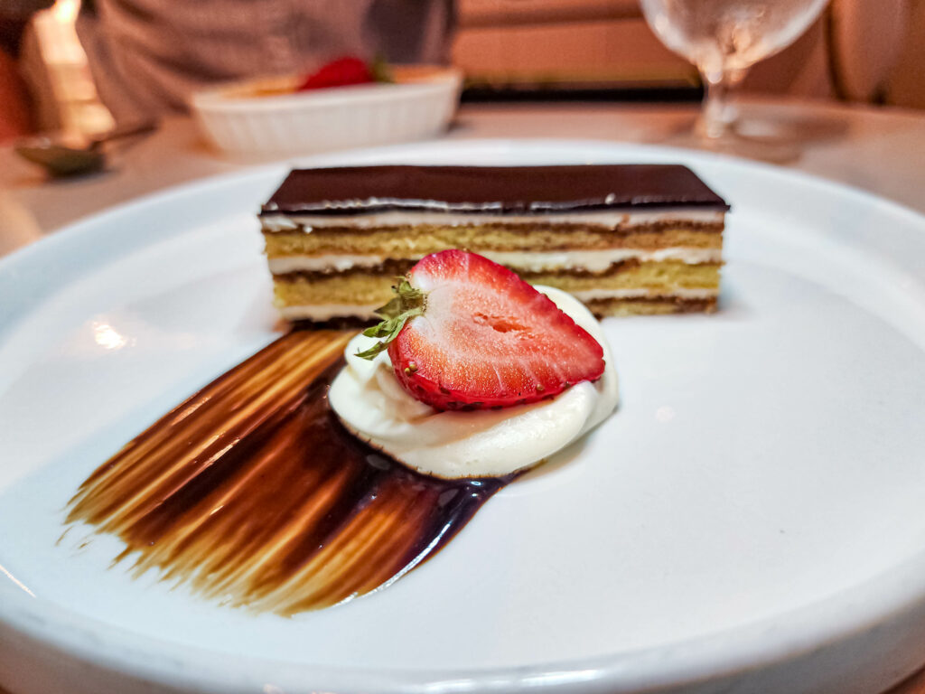 Dessert at La Plume at Sandals Royal Bahamian