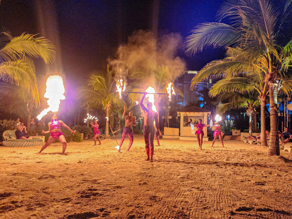 Nightly entertainment at Sandals Royal Bahamian