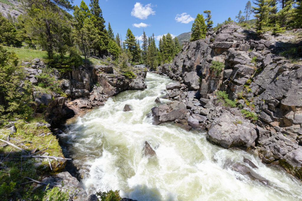 Views of Helloraring Creek above the foot bridge