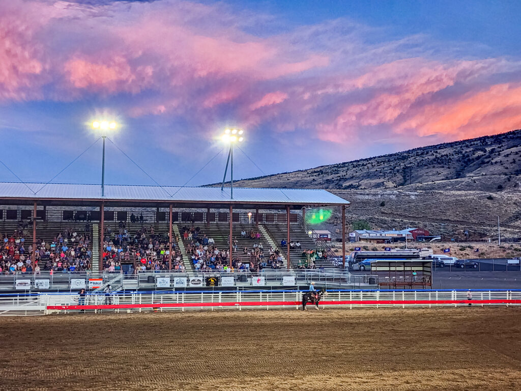 Sunset at Cody Rodeo