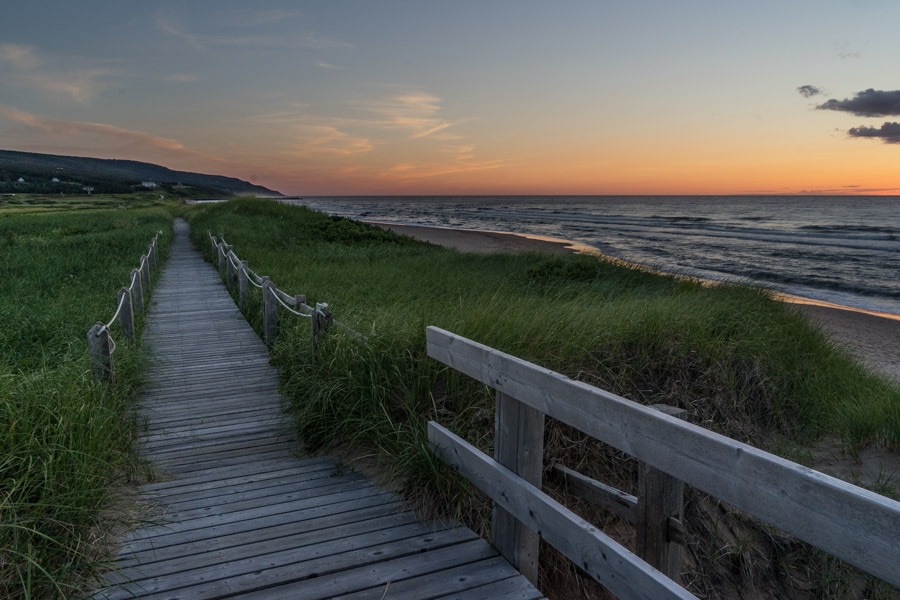 cape breton island hiking inverness boardwalk