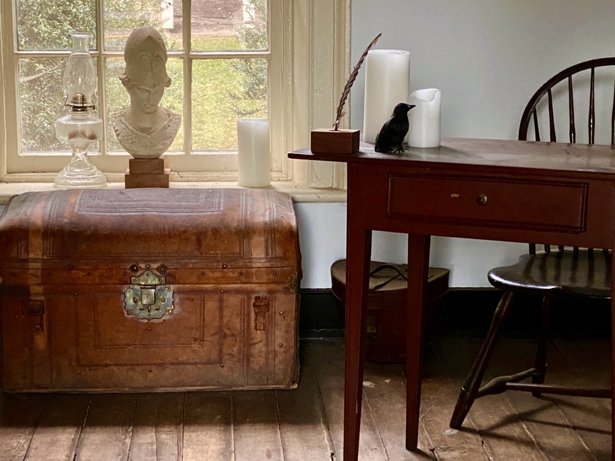 Room occupied by Edgar Allan Poe while visiting for 2 days in Charlottesville.