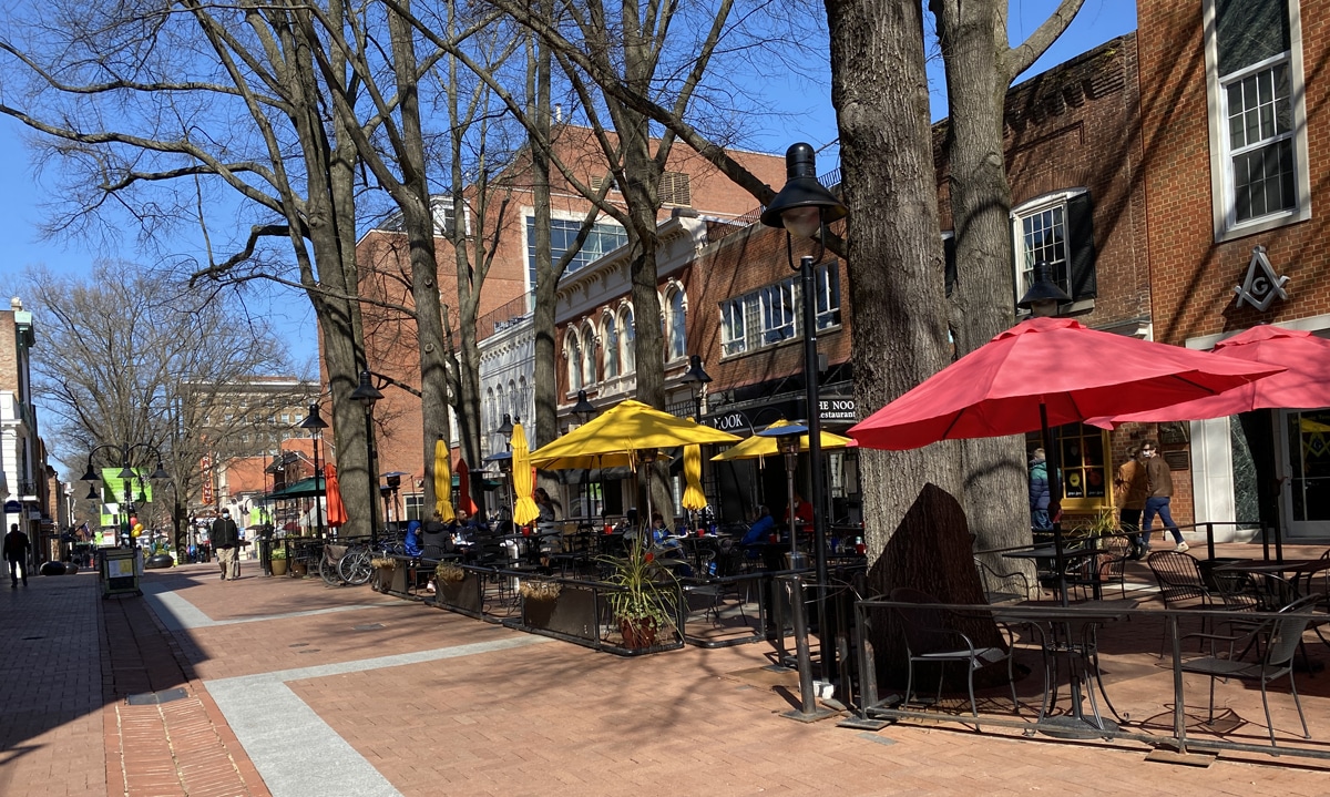 Charlottesville's Downtown Mall.