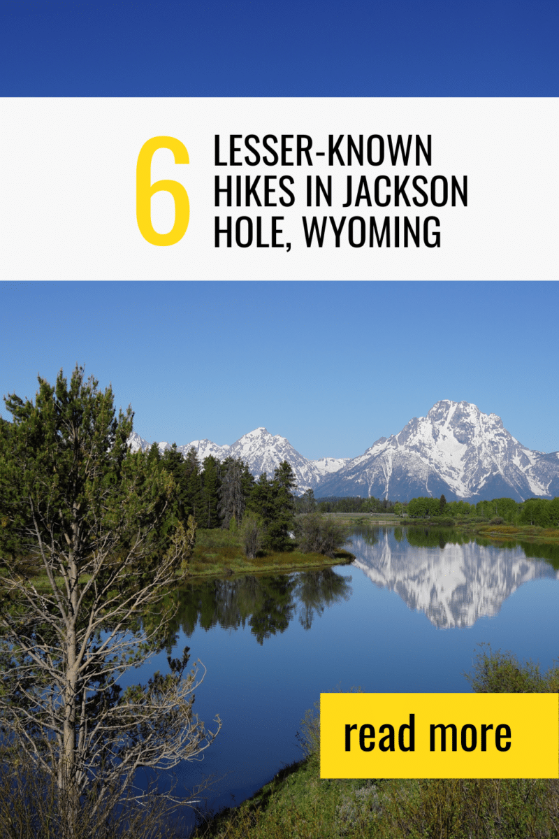 Looking to get outside this summer but want to avoid the crowds in Yellowstone and Grand Teton National Parks? Read on for some of the lesser-known hikes in Jackson Hole, Wy.