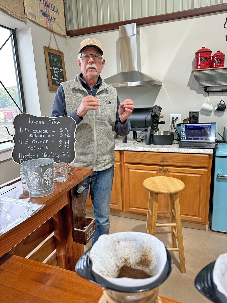 Ron Dewey Presenting Central Coast Coffee