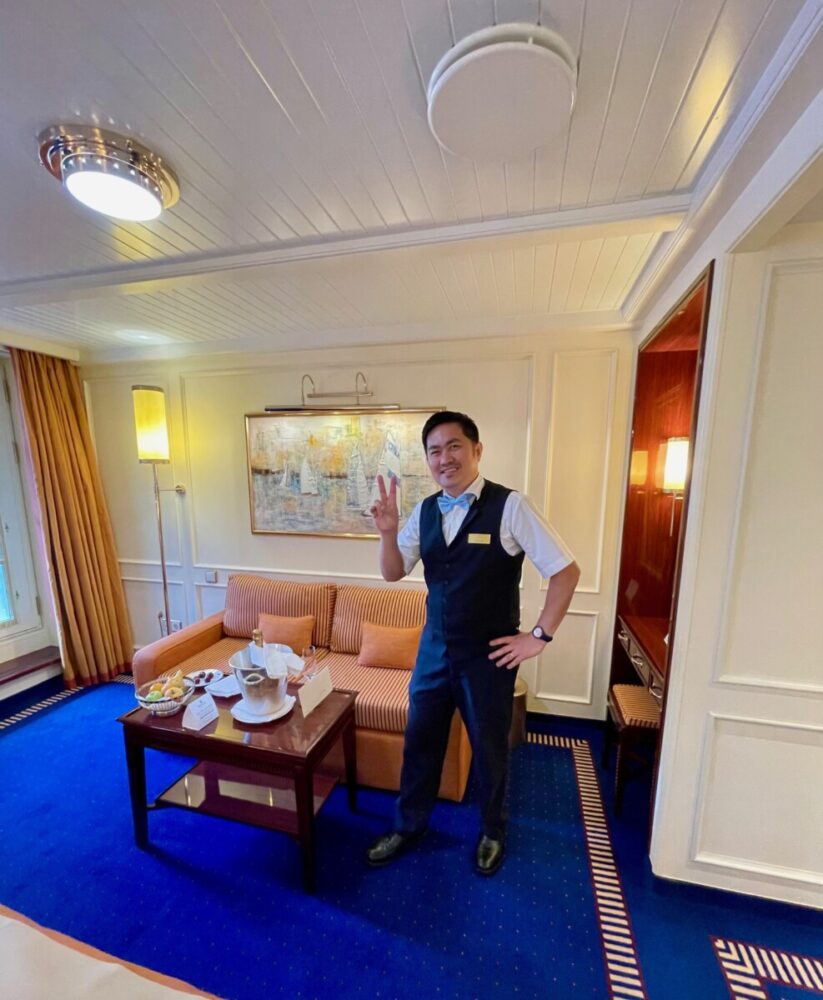 Stateroom and attendant